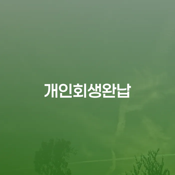 신용회생 신용회복 잘 하는 곳