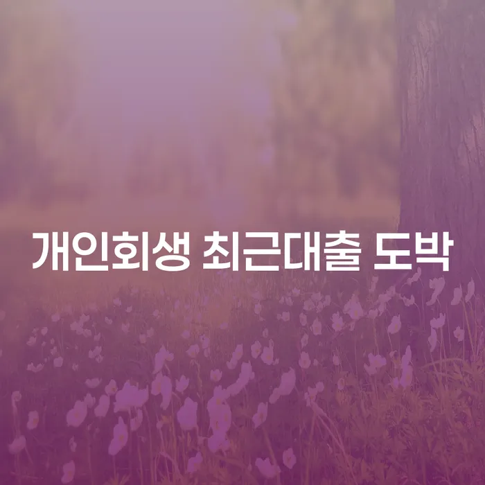 개인회생사례 대출 연체 개인회생 관련정보